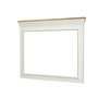 Hanah Home Espejo Decorativo de Tablero de Partículas Crema y Roble